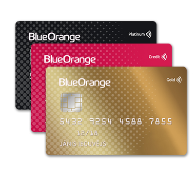 BlueOrange Life piedāvā īpašus nosacījumus Platinum, World Business, Gold, Business Gold, Classic, Business un Maestro kredītkaršu lietotājiem.